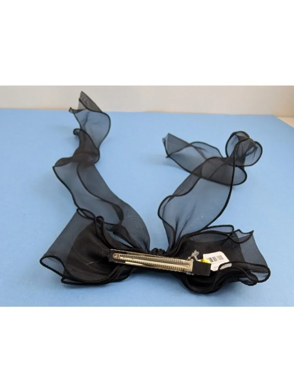 Free People Black Lace Hair Bow Tie
